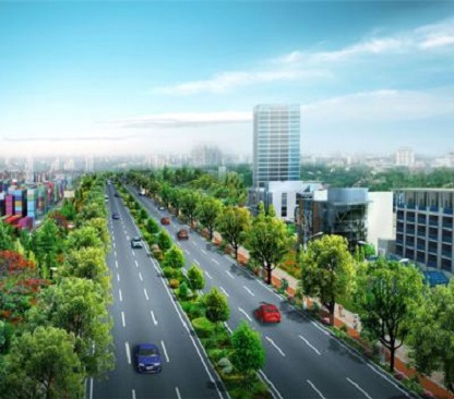 韩城道路园林绿化设计案例